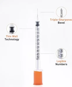 Alternative view of Disposable Syringe 0.5mL 30G 8mm 5/16