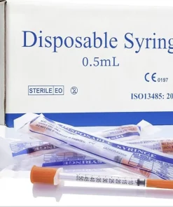 Disposable Syringe 0.5mL 30G 8mm 5/16